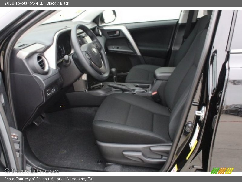 Black / Black 2018 Toyota RAV4 LE