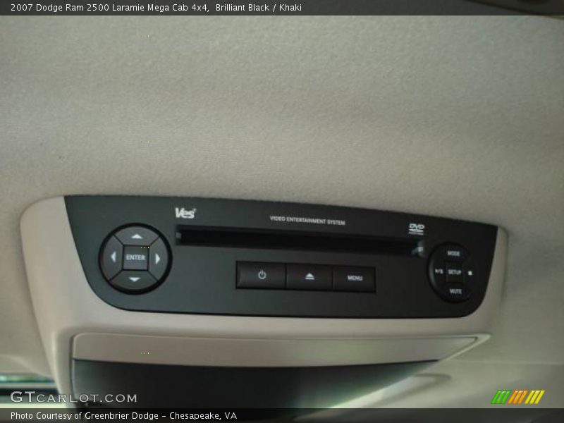 Brilliant Black / Khaki 2007 Dodge Ram 2500 Laramie Mega Cab 4x4