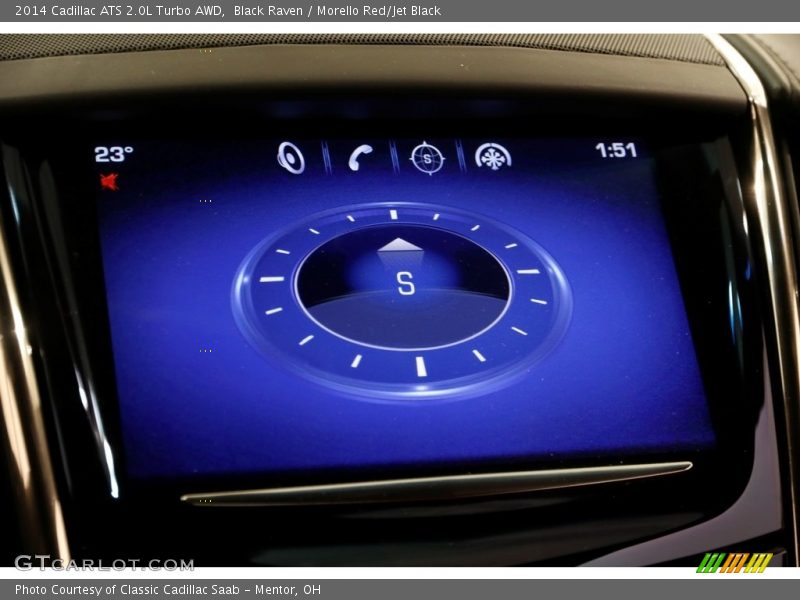 Black Raven / Morello Red/Jet Black 2014 Cadillac ATS 2.0L Turbo AWD