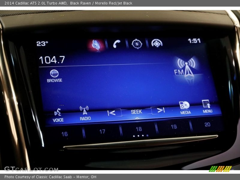 Black Raven / Morello Red/Jet Black 2014 Cadillac ATS 2.0L Turbo AWD