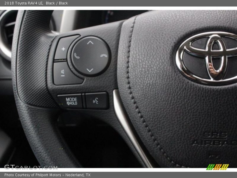 Black / Black 2018 Toyota RAV4 LE