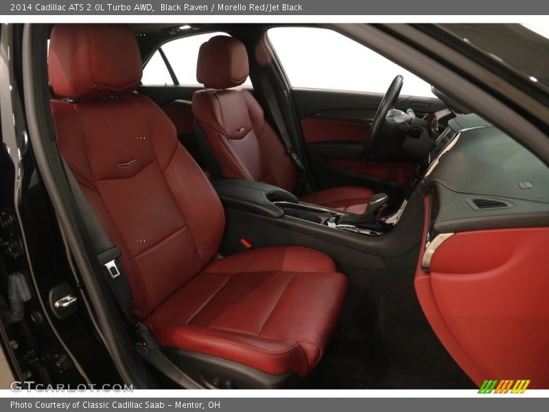 Black Raven / Morello Red/Jet Black 2014 Cadillac ATS 2.0L Turbo AWD