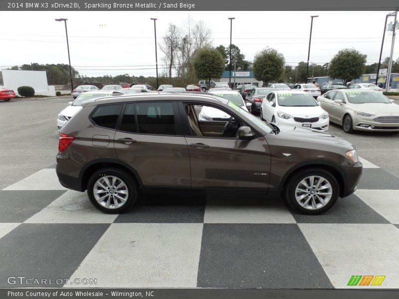 Sparkling Bronze Metallic / Sand Beige 2014 BMW X3 xDrive28i