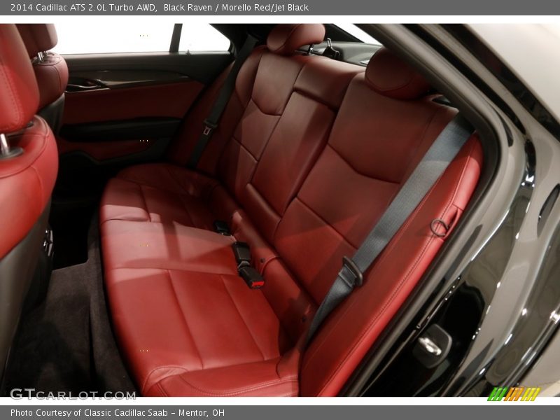 Black Raven / Morello Red/Jet Black 2014 Cadillac ATS 2.0L Turbo AWD