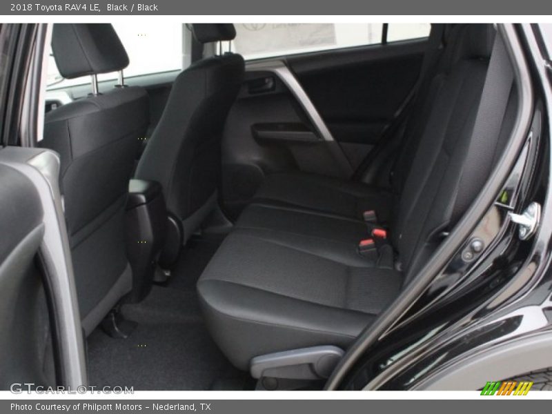 Black / Black 2018 Toyota RAV4 LE