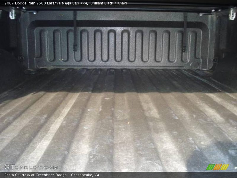 Brilliant Black / Khaki 2007 Dodge Ram 2500 Laramie Mega Cab 4x4