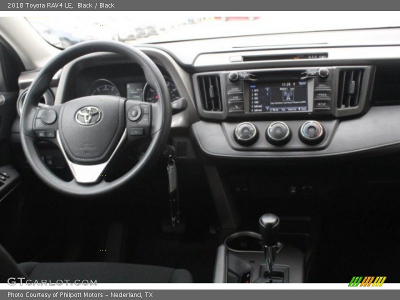 Black / Black 2018 Toyota RAV4 LE