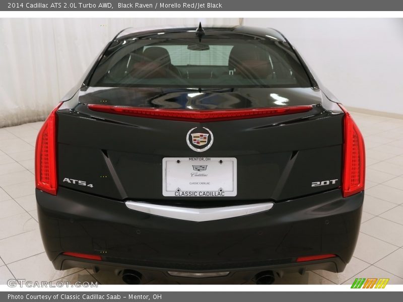 Black Raven / Morello Red/Jet Black 2014 Cadillac ATS 2.0L Turbo AWD