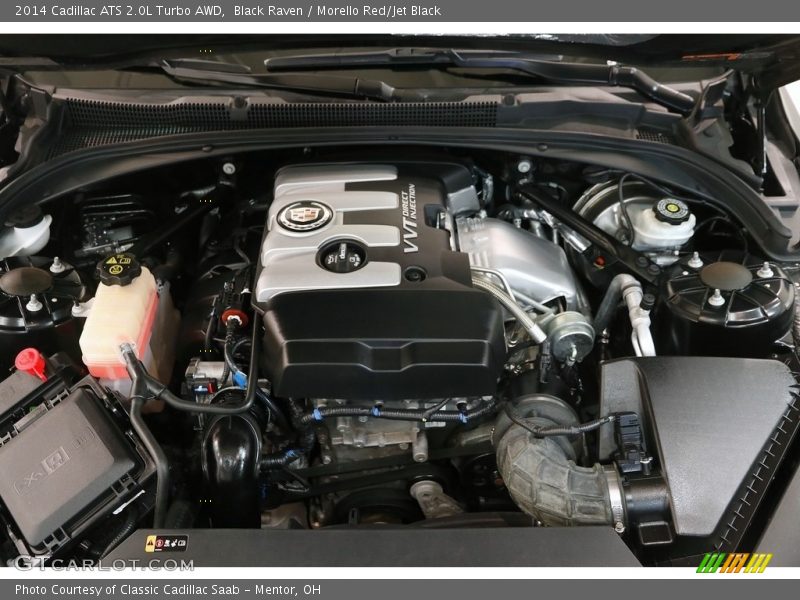 Black Raven / Morello Red/Jet Black 2014 Cadillac ATS 2.0L Turbo AWD