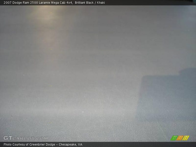 Brilliant Black / Khaki 2007 Dodge Ram 2500 Laramie Mega Cab 4x4