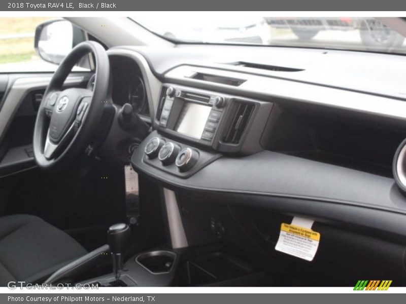 Black / Black 2018 Toyota RAV4 LE
