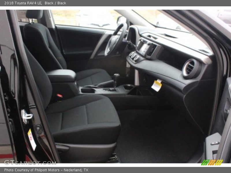 Black / Black 2018 Toyota RAV4 LE