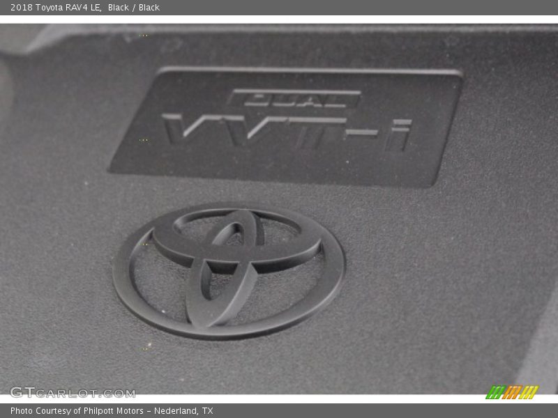 Black / Black 2018 Toyota RAV4 LE