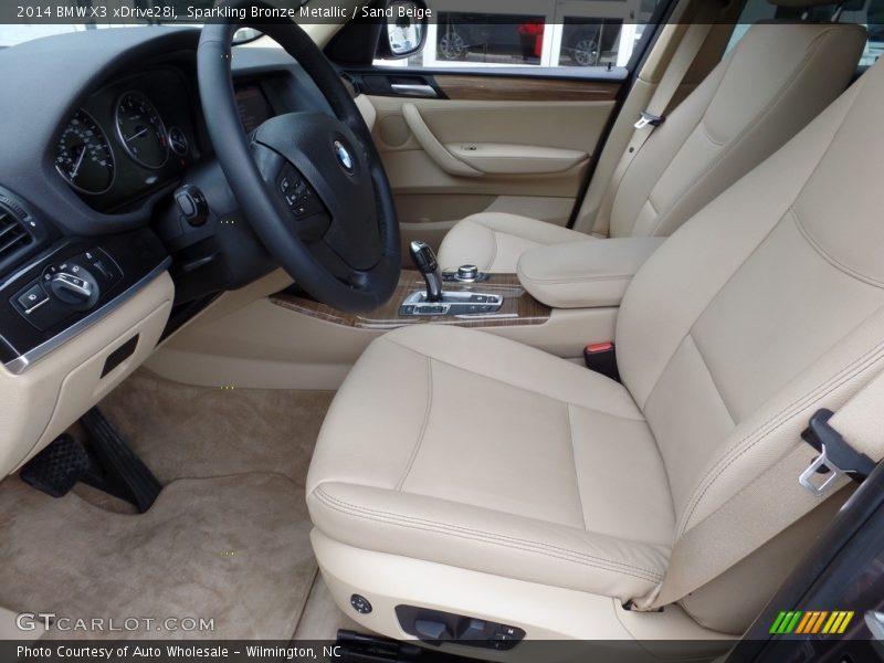 Sparkling Bronze Metallic / Sand Beige 2014 BMW X3 xDrive28i