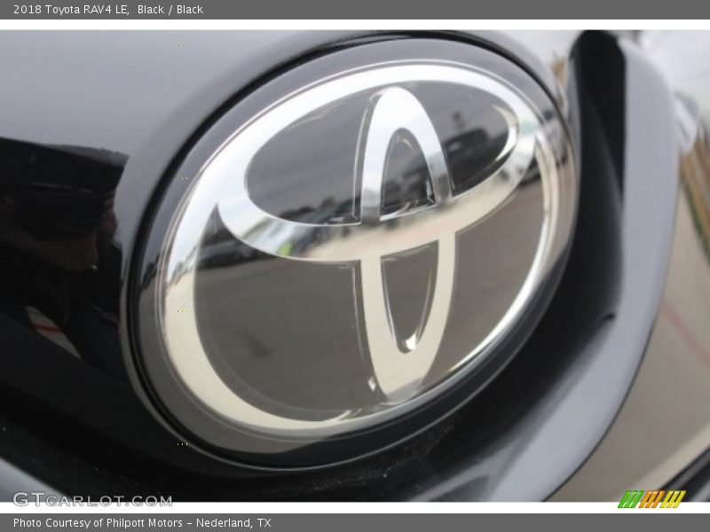 Black / Black 2018 Toyota RAV4 LE