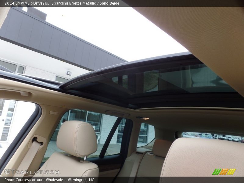 Sparkling Bronze Metallic / Sand Beige 2014 BMW X3 xDrive28i