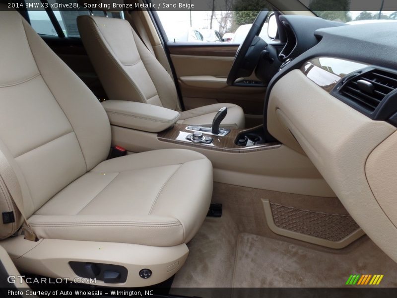 Sparkling Bronze Metallic / Sand Beige 2014 BMW X3 xDrive28i