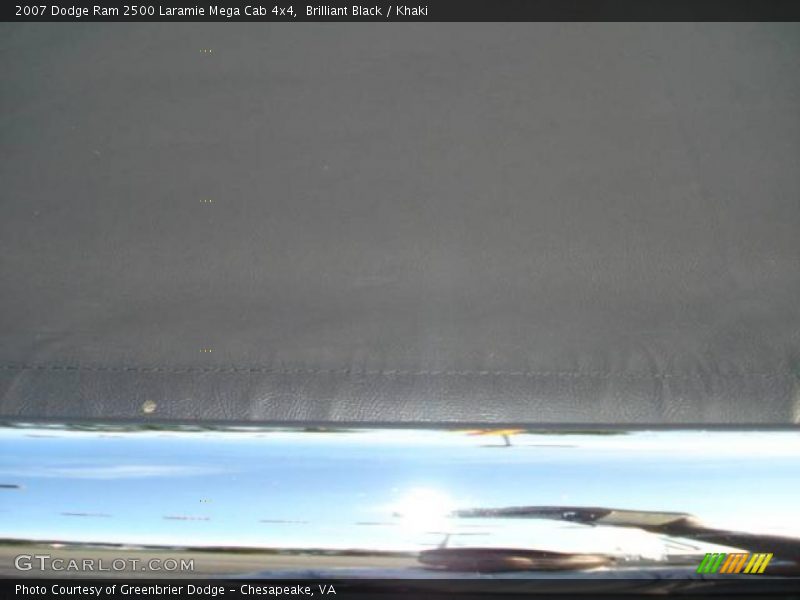 Brilliant Black / Khaki 2007 Dodge Ram 2500 Laramie Mega Cab 4x4