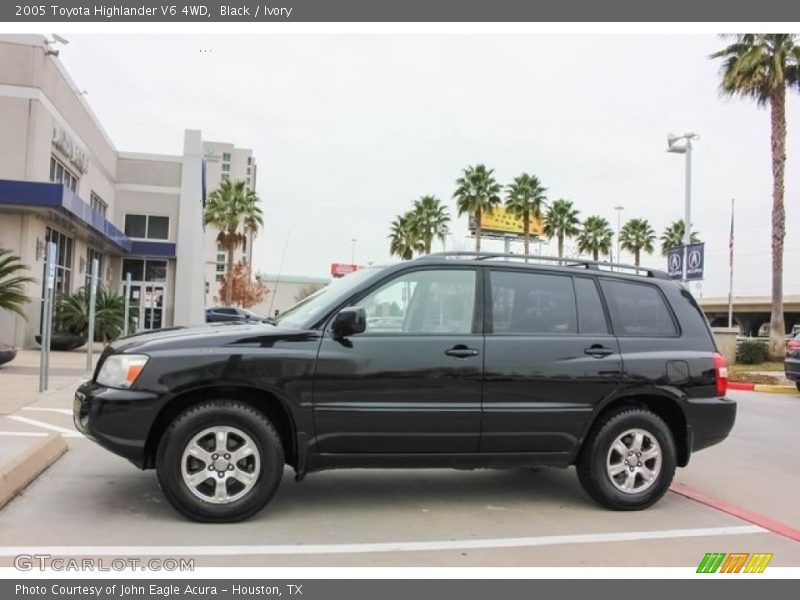 Black / Ivory 2005 Toyota Highlander V6 4WD