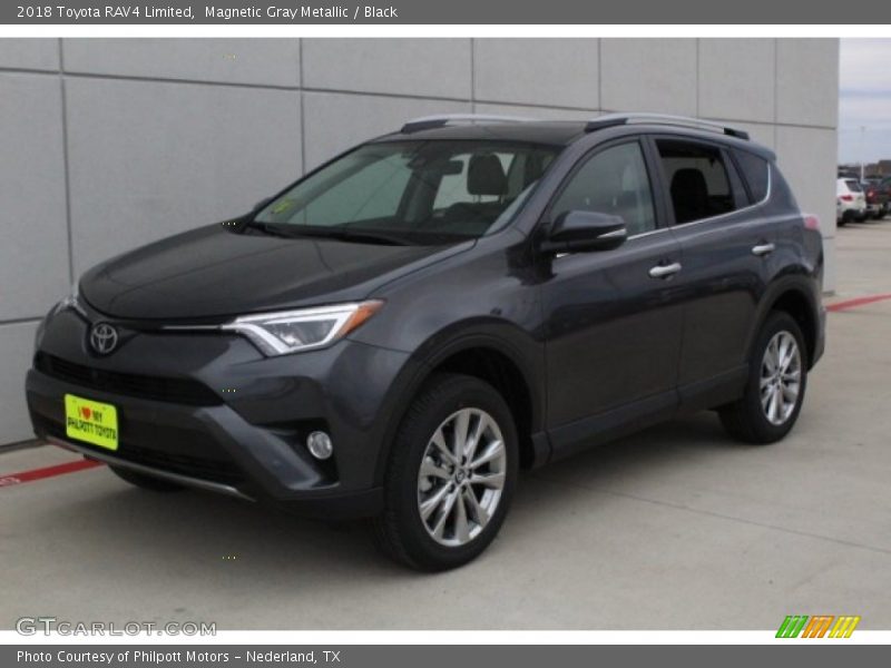 Magnetic Gray Metallic / Black 2018 Toyota RAV4 Limited