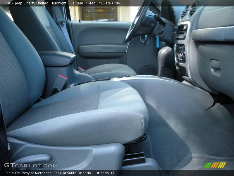 Midnight Blue Pearl / Medium Slate Gray 2007 Jeep Liberty Limited