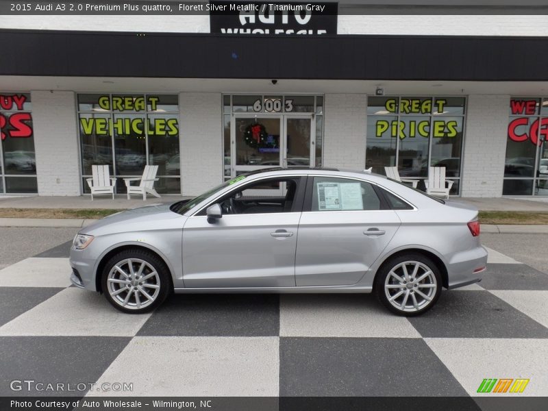 Florett Silver Metallic / Titanium Gray 2015 Audi A3 2.0 Premium Plus quattro