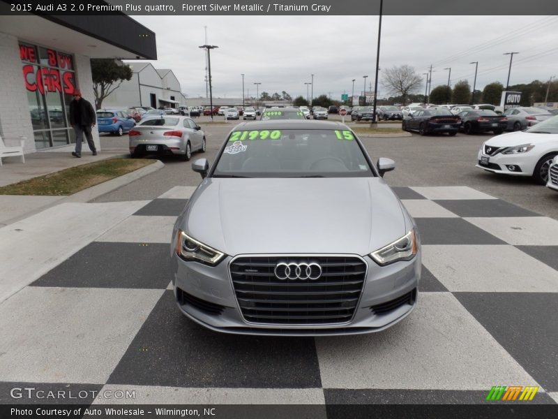 Florett Silver Metallic / Titanium Gray 2015 Audi A3 2.0 Premium Plus quattro