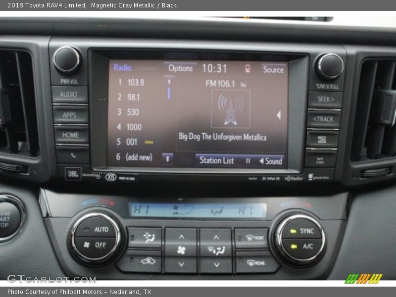 Magnetic Gray Metallic / Black 2018 Toyota RAV4 Limited