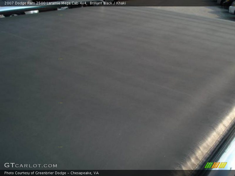 Brilliant Black / Khaki 2007 Dodge Ram 2500 Laramie Mega Cab 4x4