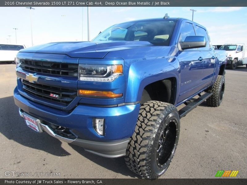 Deep Ocean Blue Metallic / Jet Black 2016 Chevrolet Silverado 1500 LT Z71 Crew Cab 4x4