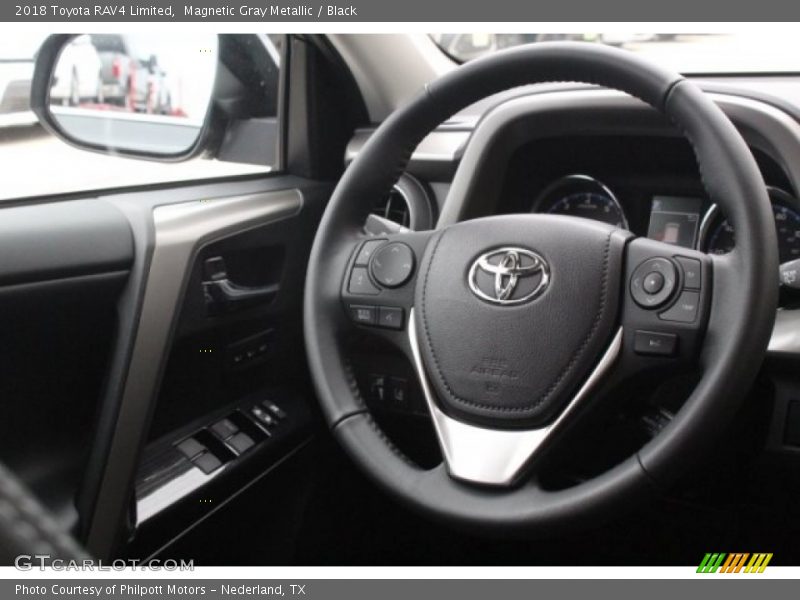Magnetic Gray Metallic / Black 2018 Toyota RAV4 Limited