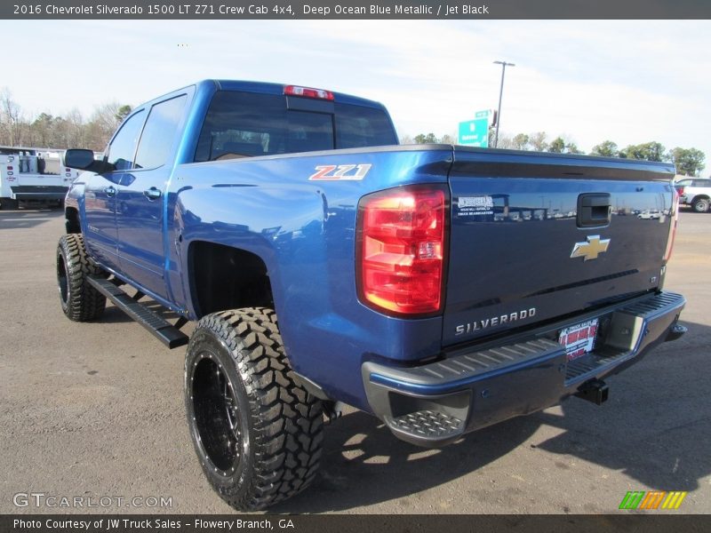 Deep Ocean Blue Metallic / Jet Black 2016 Chevrolet Silverado 1500 LT Z71 Crew Cab 4x4