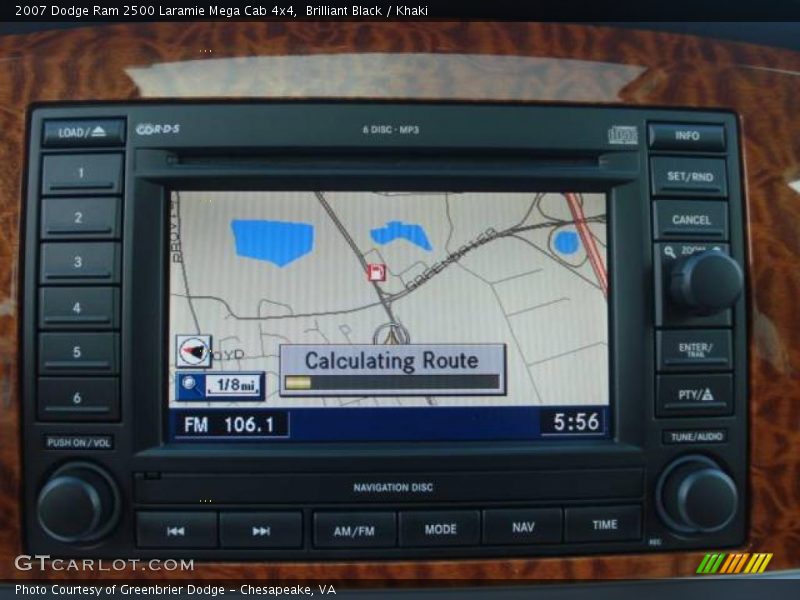 Brilliant Black / Khaki 2007 Dodge Ram 2500 Laramie Mega Cab 4x4