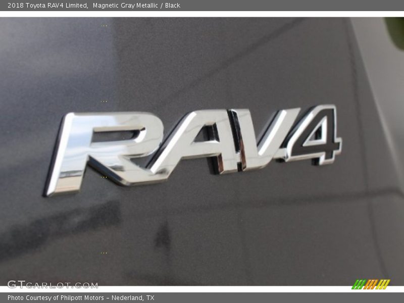 Magnetic Gray Metallic / Black 2018 Toyota RAV4 Limited
