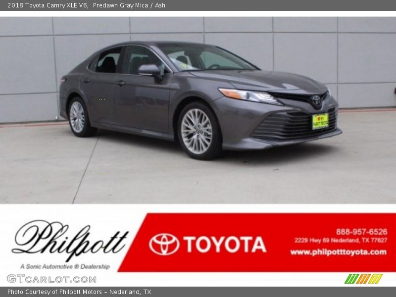Predawn Gray Mica / Ash 2018 Toyota Camry XLE V6