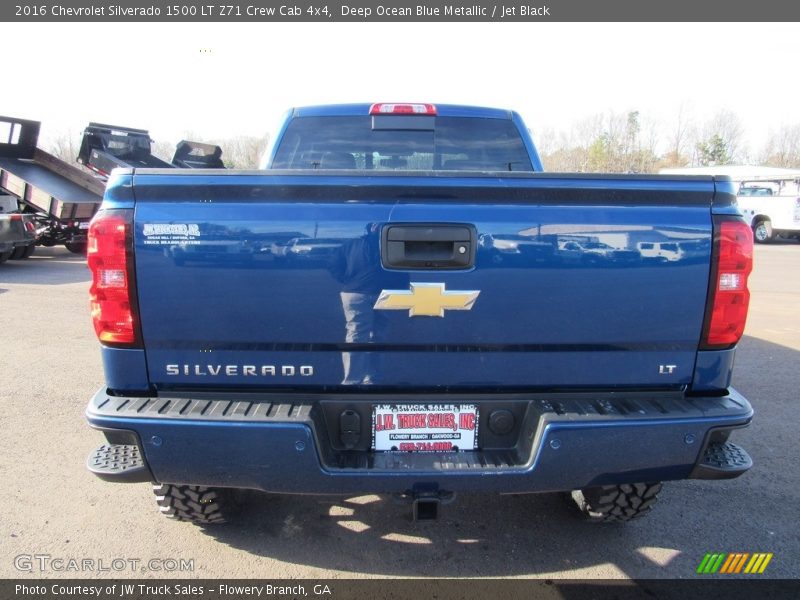 Deep Ocean Blue Metallic / Jet Black 2016 Chevrolet Silverado 1500 LT Z71 Crew Cab 4x4