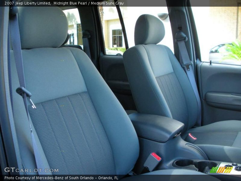 Midnight Blue Pearl / Medium Slate Gray 2007 Jeep Liberty Limited