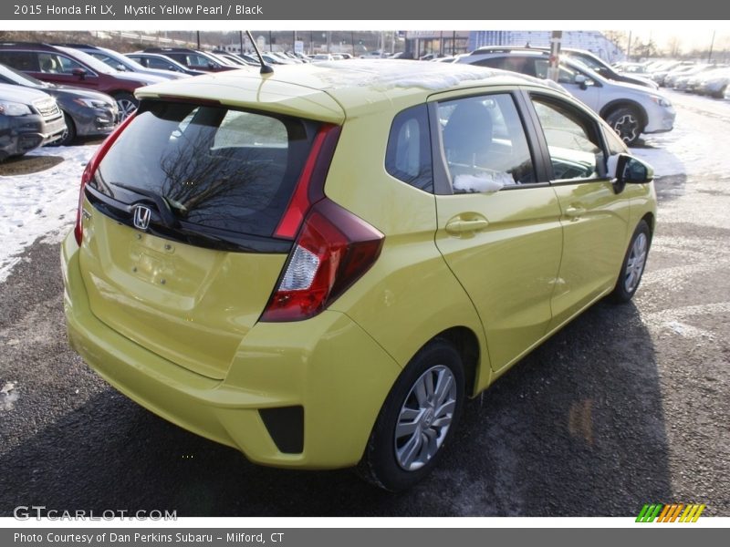 Mystic Yellow Pearl / Black 2015 Honda Fit LX