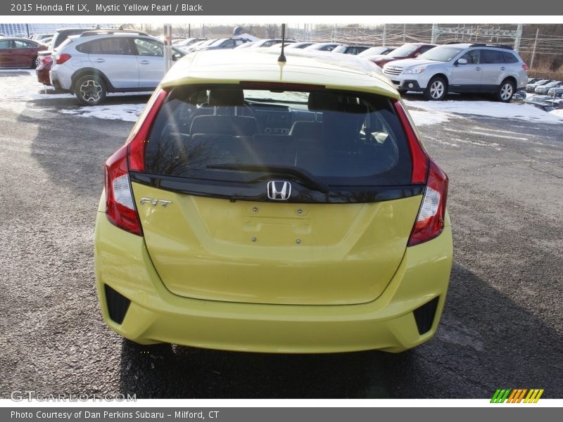 Mystic Yellow Pearl / Black 2015 Honda Fit LX