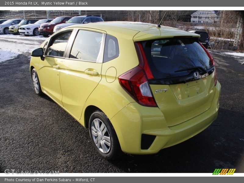 Mystic Yellow Pearl / Black 2015 Honda Fit LX