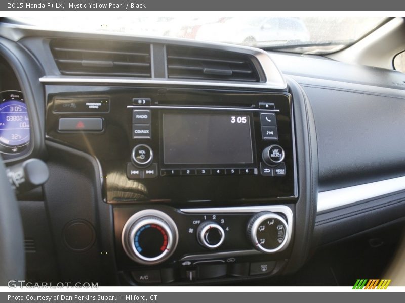 Mystic Yellow Pearl / Black 2015 Honda Fit LX