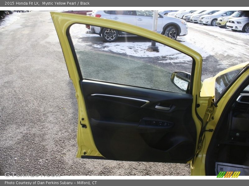 Mystic Yellow Pearl / Black 2015 Honda Fit LX