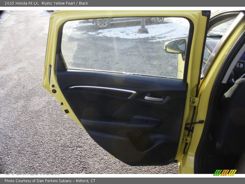 Mystic Yellow Pearl / Black 2015 Honda Fit LX