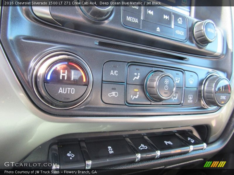 Deep Ocean Blue Metallic / Jet Black 2016 Chevrolet Silverado 1500 LT Z71 Crew Cab 4x4