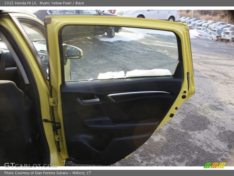 Mystic Yellow Pearl / Black 2015 Honda Fit LX