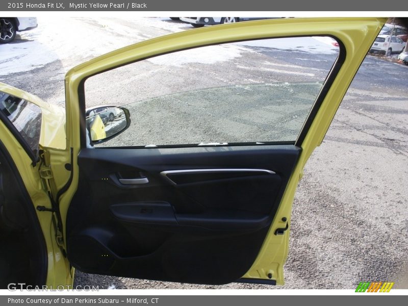 Mystic Yellow Pearl / Black 2015 Honda Fit LX