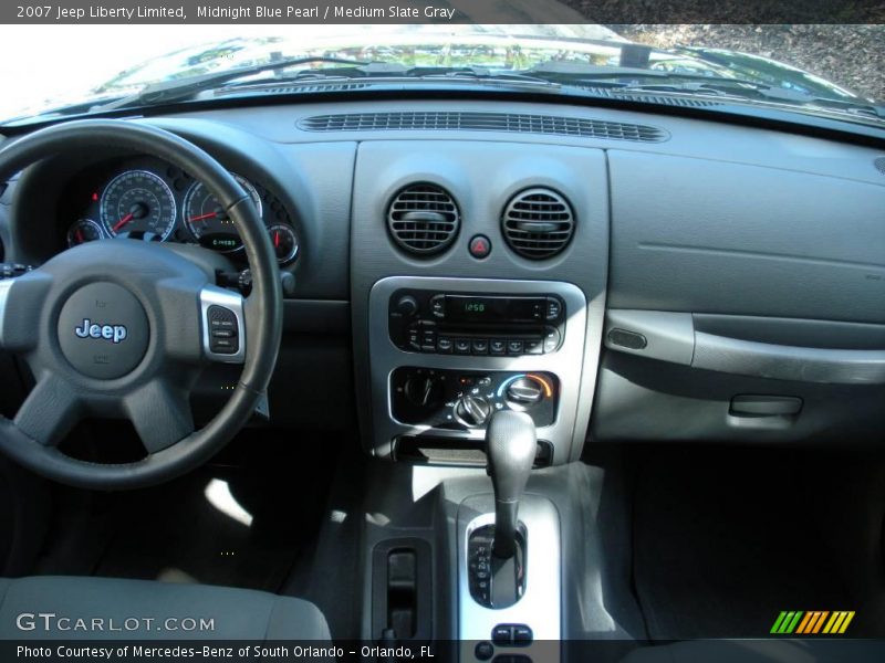 Midnight Blue Pearl / Medium Slate Gray 2007 Jeep Liberty Limited