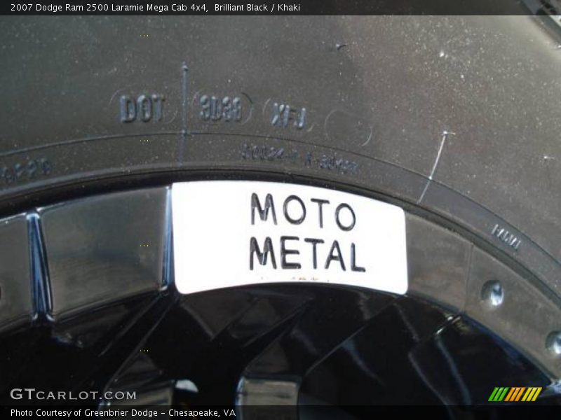 Brilliant Black / Khaki 2007 Dodge Ram 2500 Laramie Mega Cab 4x4