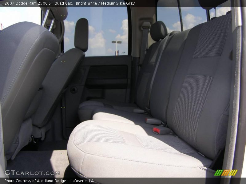 Bright White / Medium Slate Gray 2007 Dodge Ram 2500 ST Quad Cab
