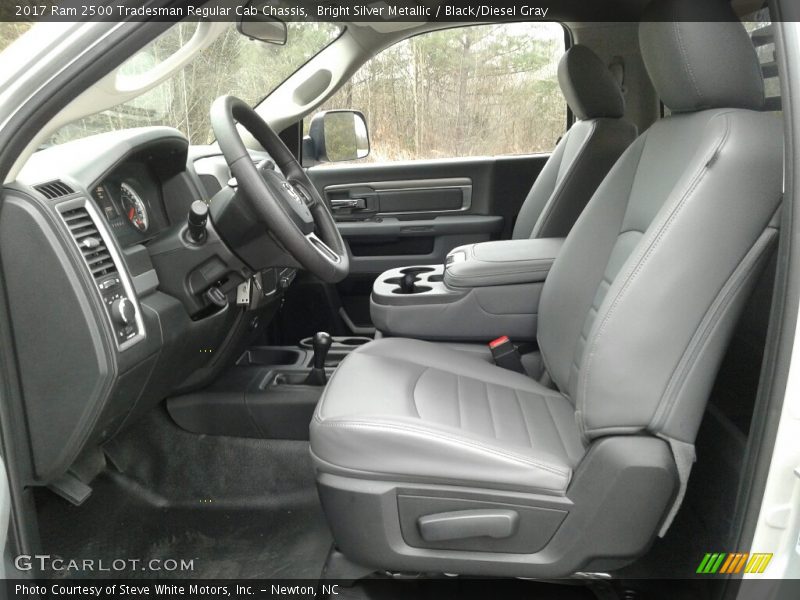 Bright Silver Metallic / Black/Diesel Gray 2017 Ram 2500 Tradesman Regular Cab Chassis